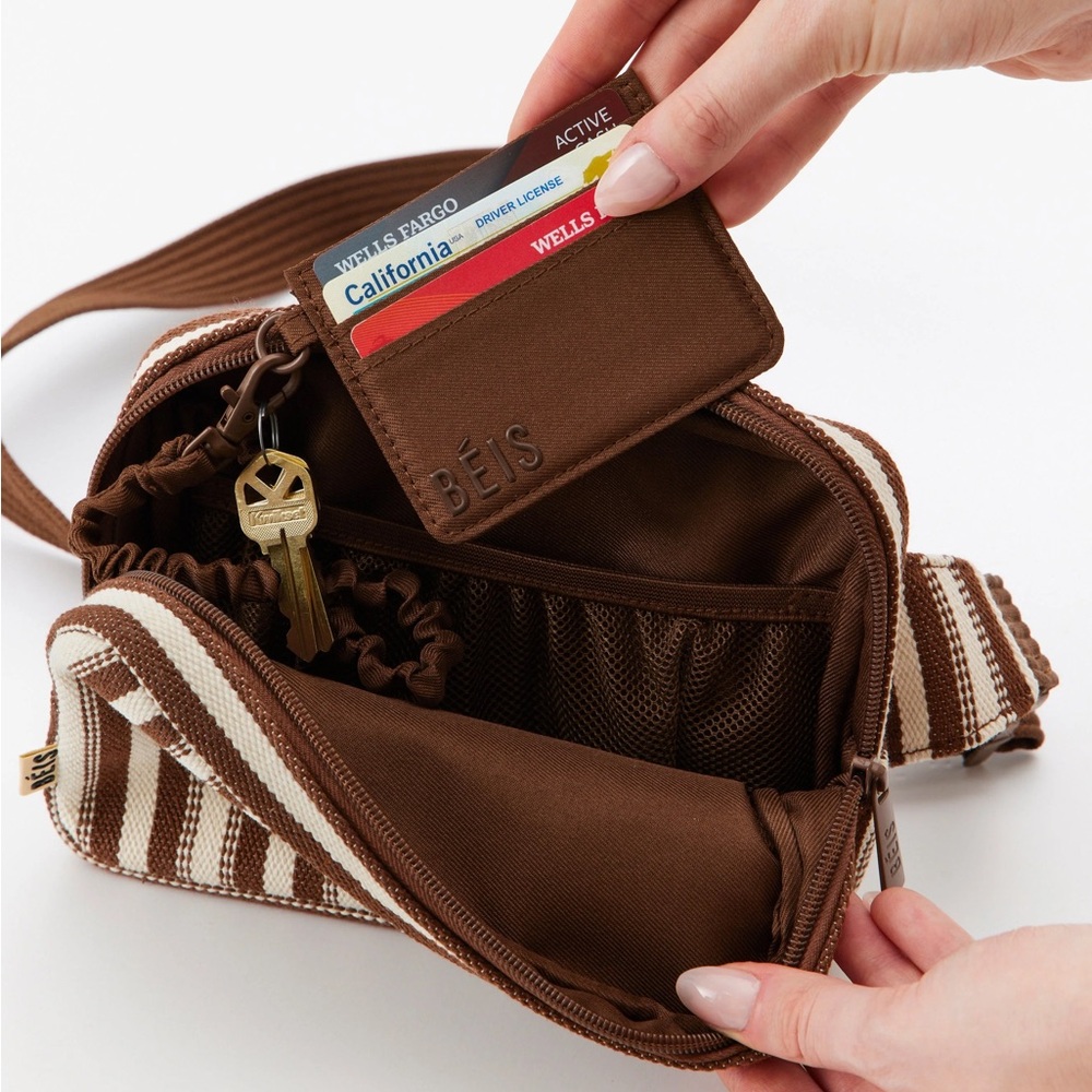 BEIS Belt Bag in Maple Stripe Brand New sold out online LIMITED - Picture 4 of 6